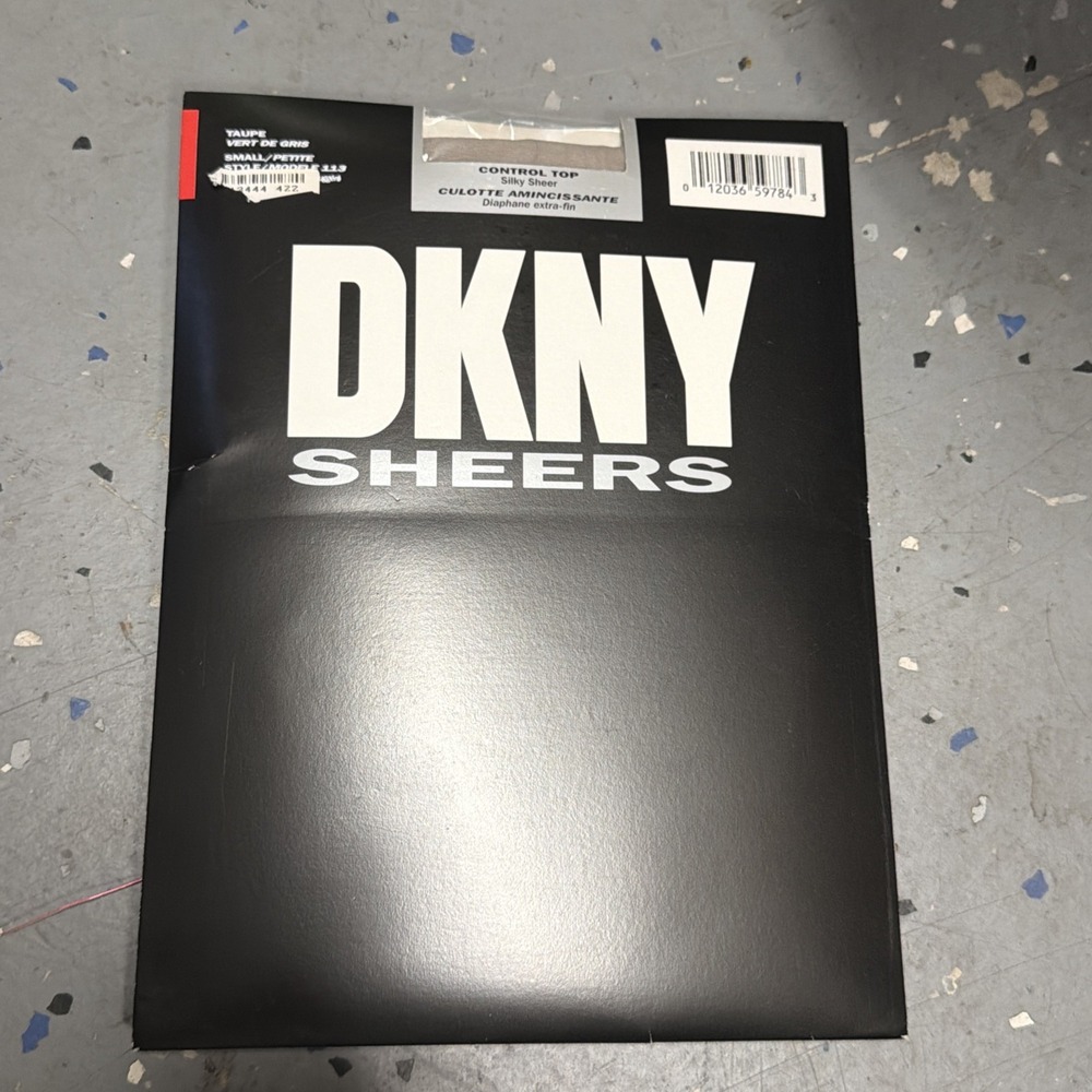 Dkny Control Top Silky Sheers Taupe Size Small Deadstock 1997‎